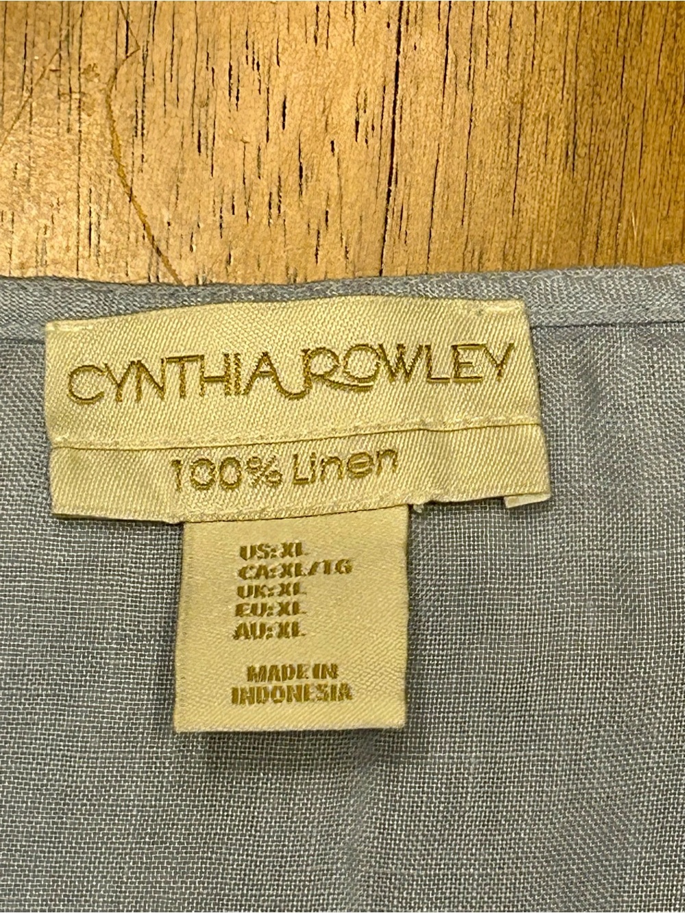 Cynthia Rowley Light Blue Linen Dress - Picture 3 of 4